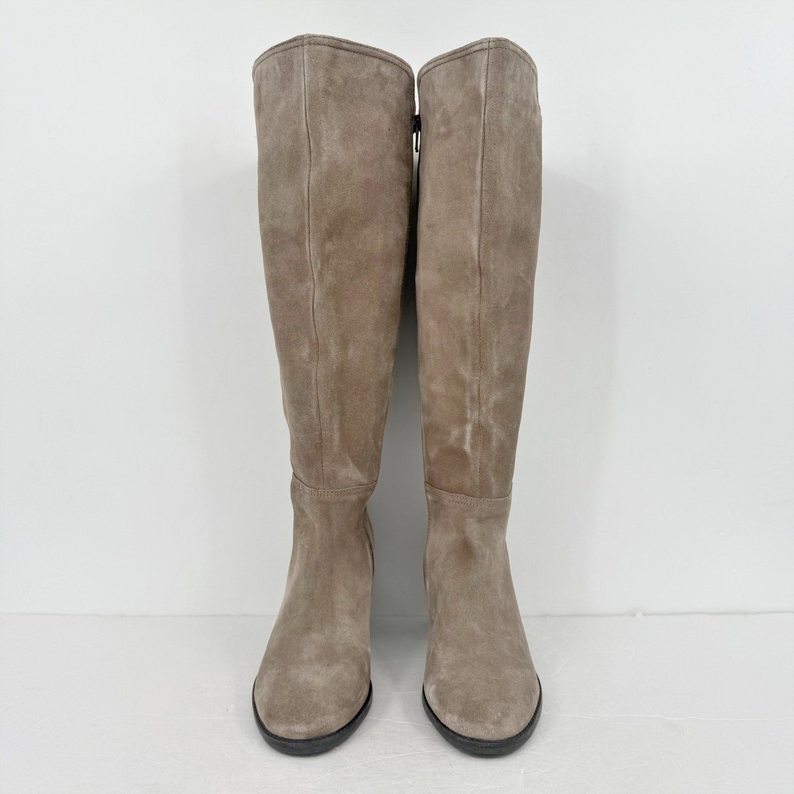 Lucky Brand Womens Bonnay Knee High Boot US 8 Wide EU 39 XW CALF Brown Suede NIB