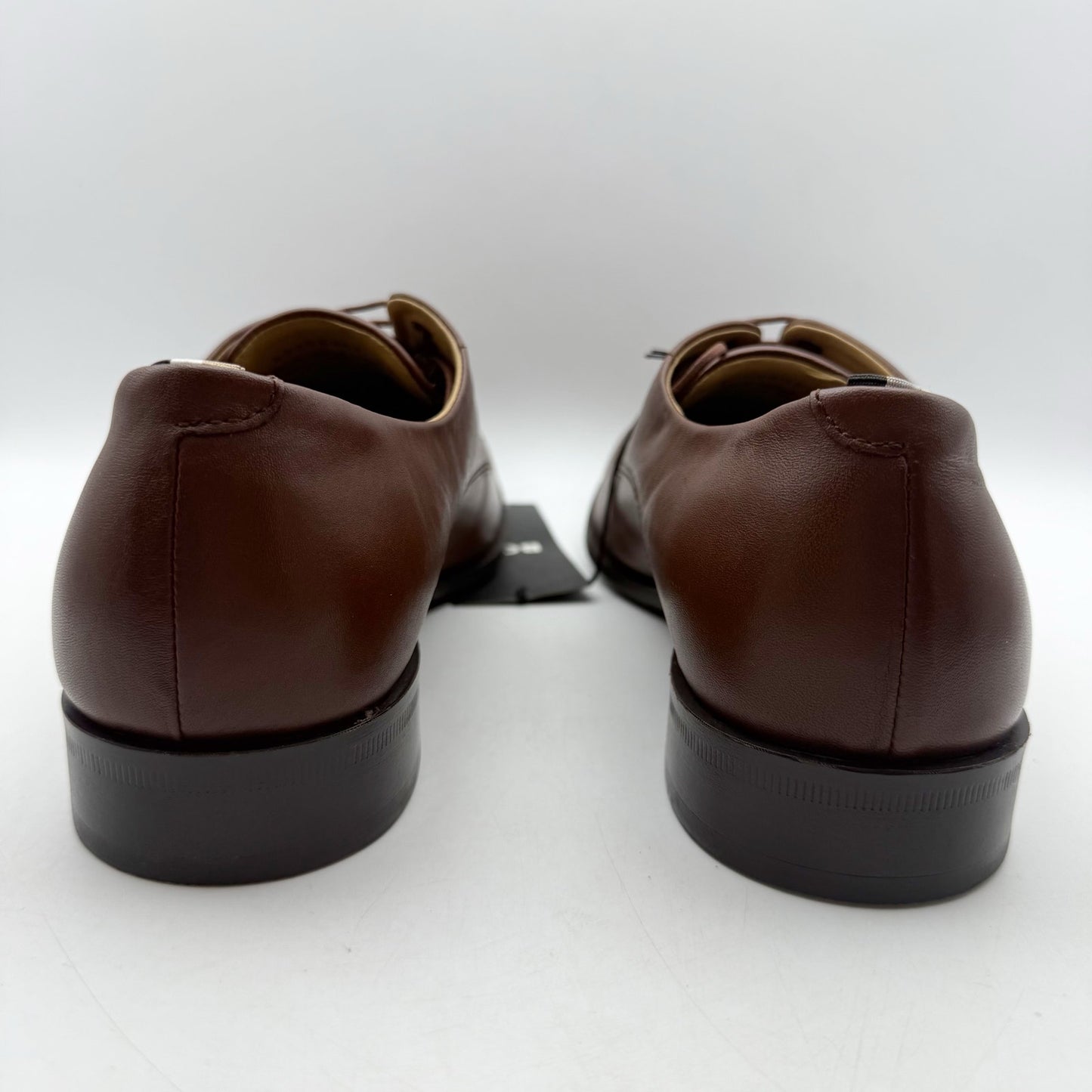 BOSS Mens Colby Derby Dress Shoes US 11 M EU 44 Brown Leather NIB