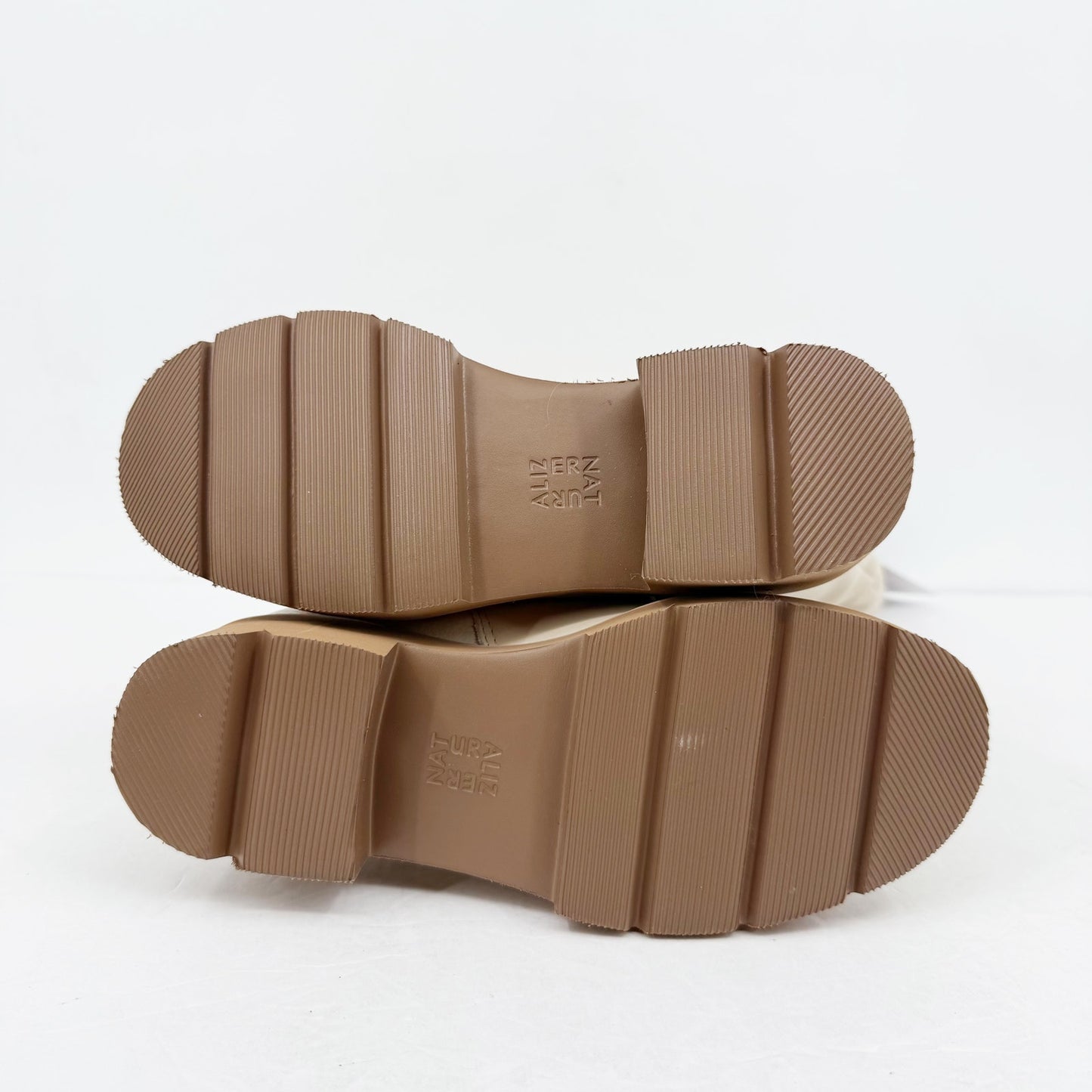 Naturalizer Womens Darry Knee High Boots US 7 Beige Leather Water-Repellent NIB