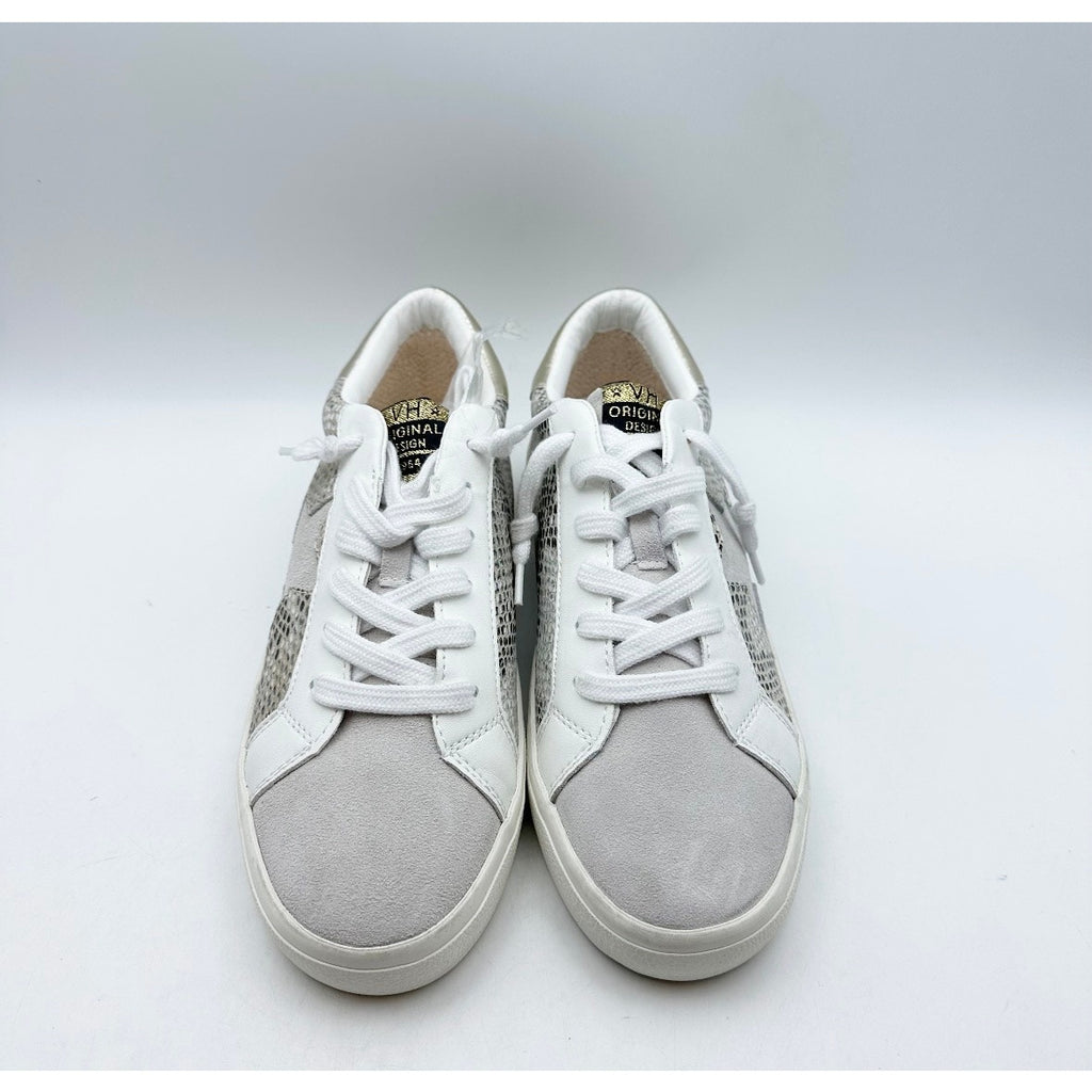 Vintage Havana Womens Kate Fashion Sneakers Size 8.5 Gold Snake Multi NWOB