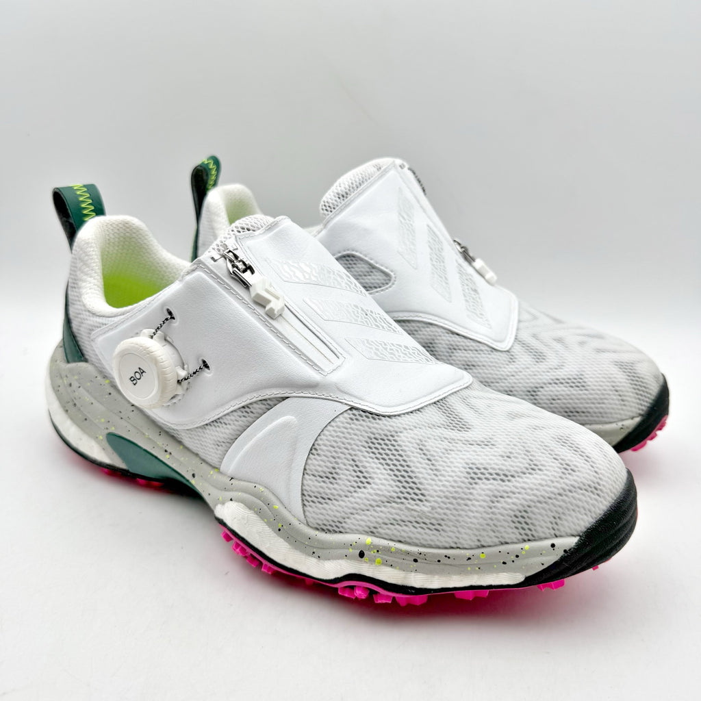 Adidas Womens Codechaos BOA 25 Golf Sneakers US 8 White Pink Athletic Shoes EUC