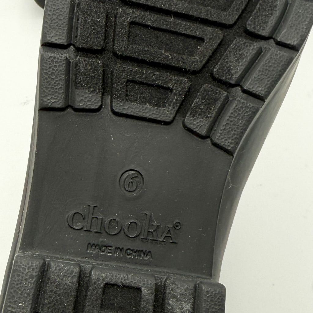 Chooka Womens Eastlake Chelsea Rain Ankle Boots Size 6 Black Waterproof NWT
