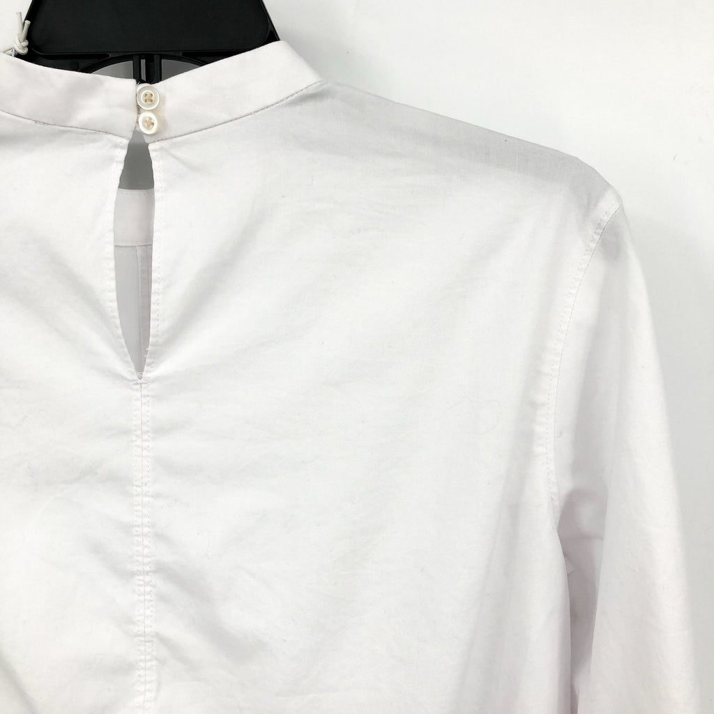 EVERLANE Women's The Mockneck Bubble Top White XXS