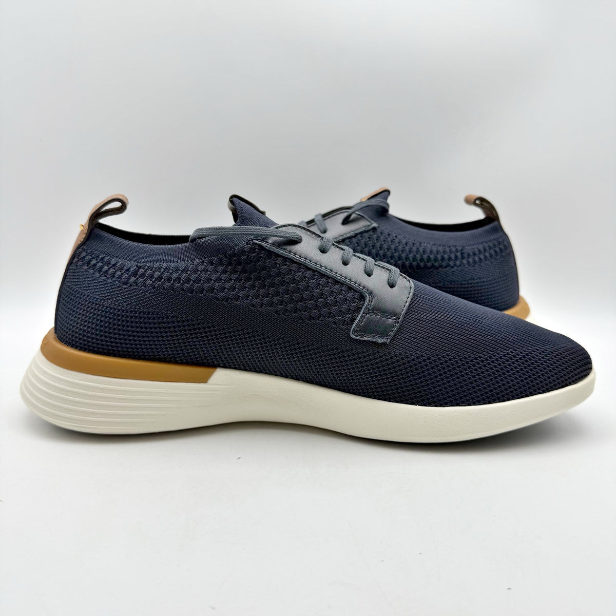 Wolf & Shepherd Swiftknit Derby Sneakers WOMENS 8 MENS 6 Navy Blue Knit NIB