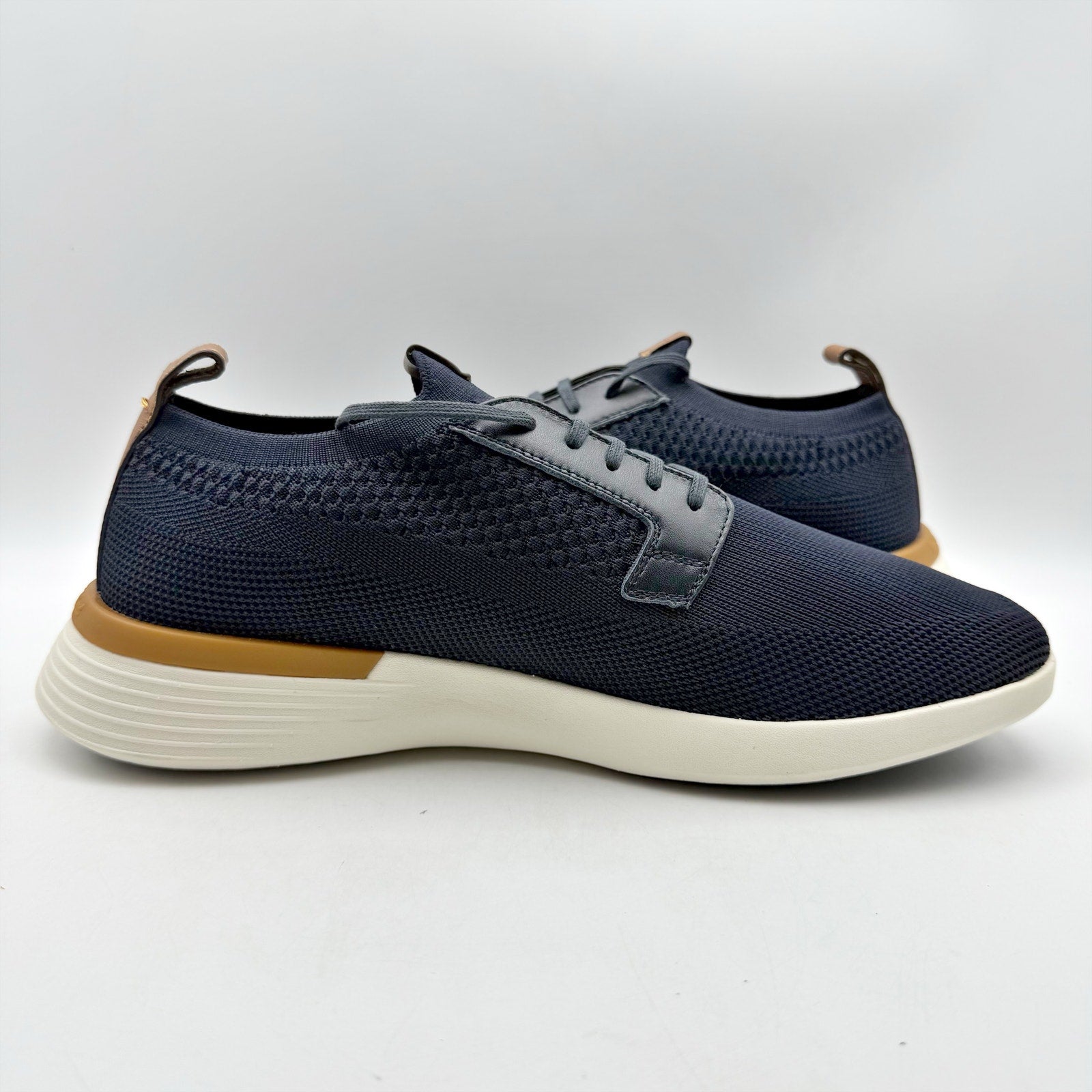 Wolf & Shepherd Swiftknit Derby Sneakers WOMENS 8 MENS 6 Navy Blue Knit NIB