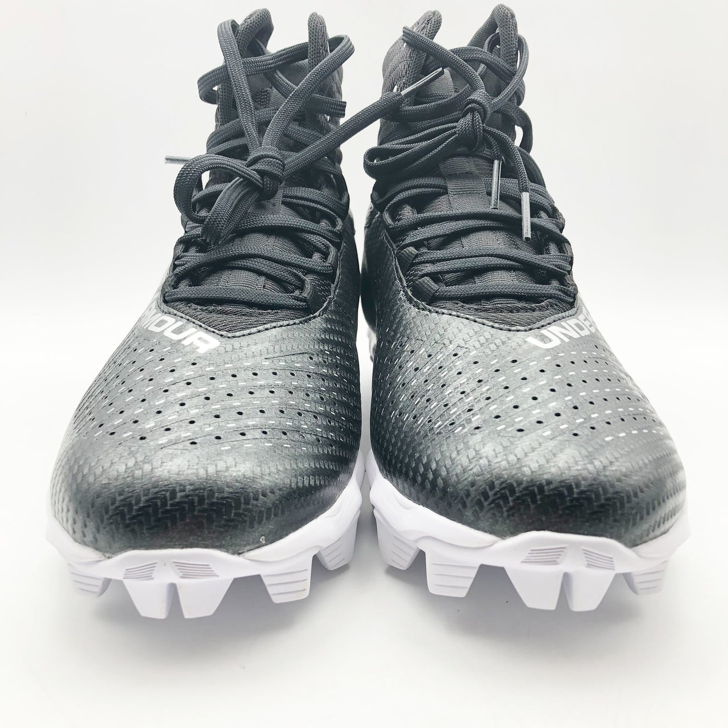 Under Armour Men's Highlight Fran RM 2.0 Football Cleats 8.5 Black White NWOB