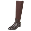 Franco Sarto Womens Merina Knee High Boots US 10 M WIDE CALF Burgundy Brown NWOB
