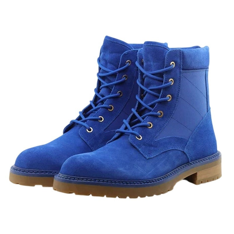 Saint Morta Mens Legion Ankle Combat Boots Size 11 EU 45 Blue Gum Suede NIB