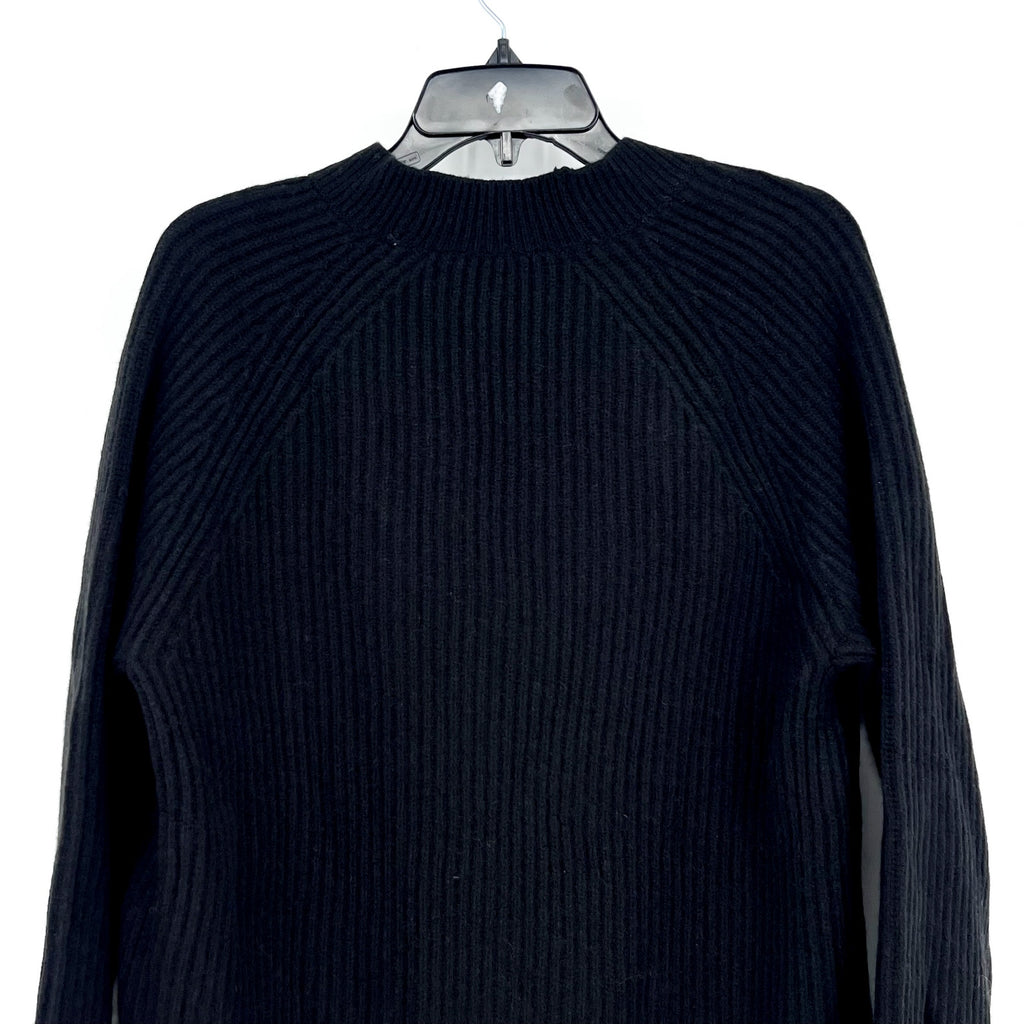 EVERLANE Women's The Long Cocoon Cardigan Small Black 100% Wool Sweater NWT