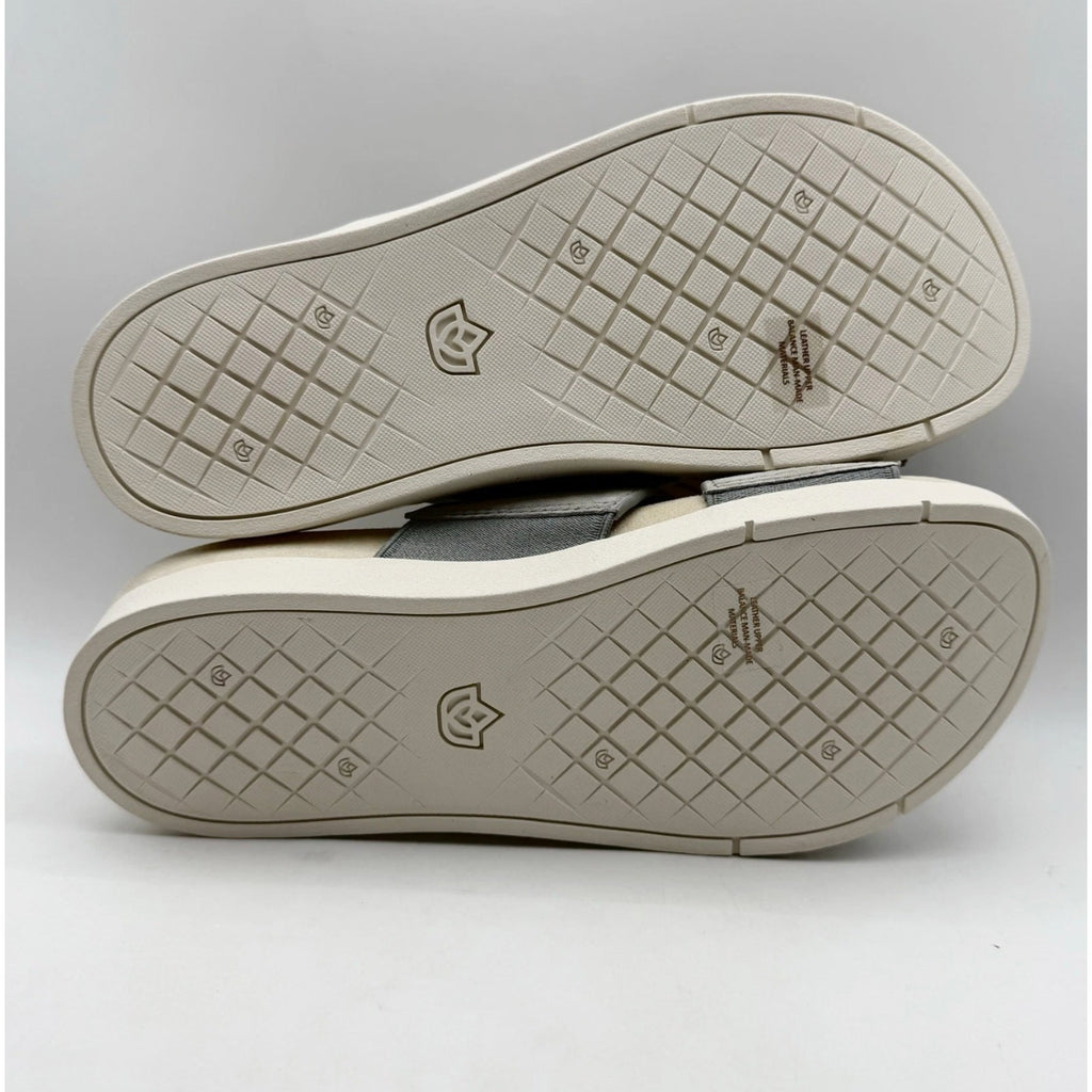 Spenco Womens Twilight Ellie Slide Sandals US 11 WIDE EU 41.5 Grey Leather NIB