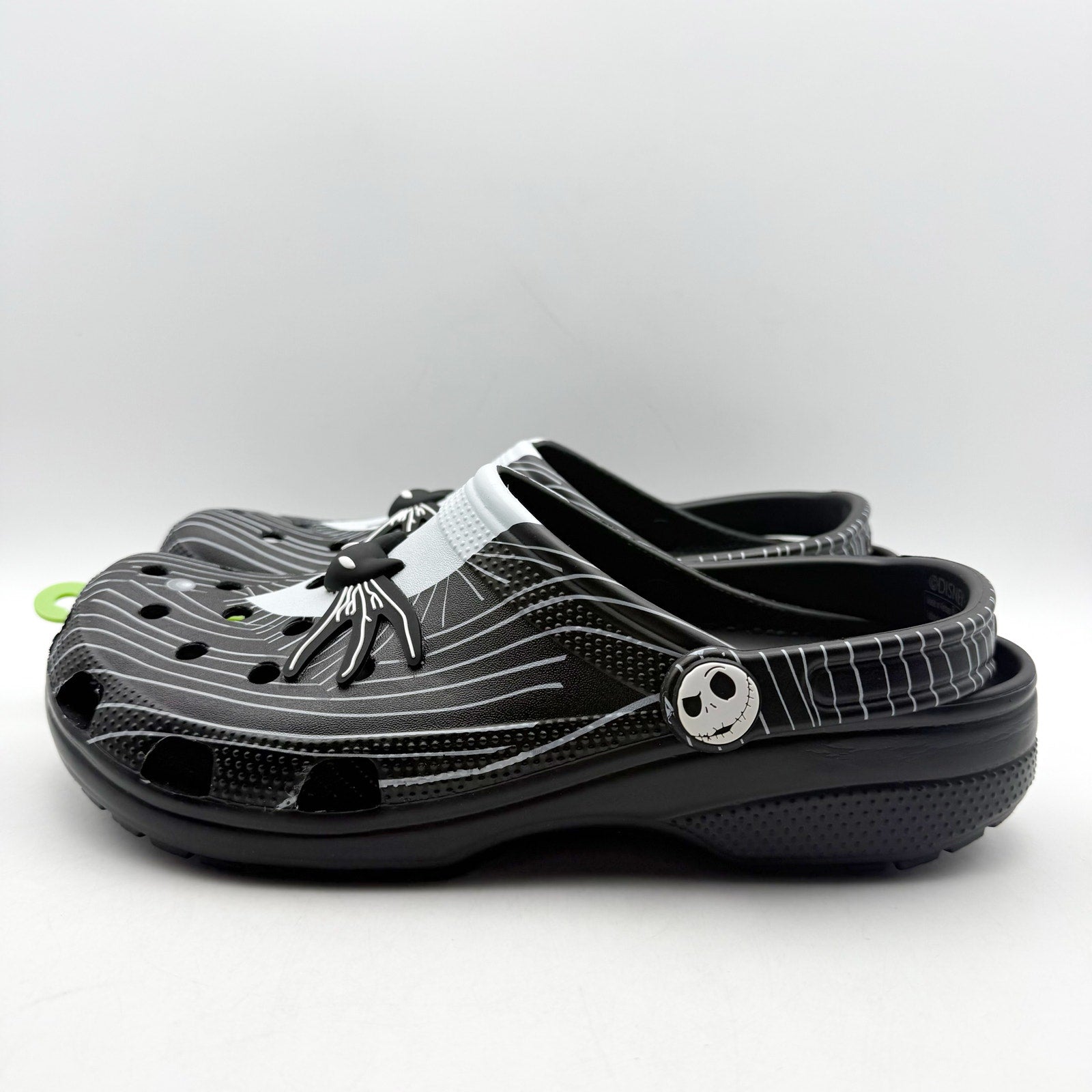 Crocs Classic Clog Mens 11 Jack Skellington Nightmare Before Christmas Black NWT