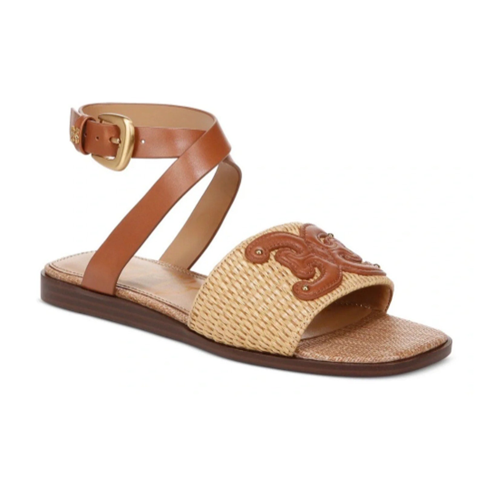 Sam Edelman Womens Ilsie Ankle Strap Sandals SIZE 6.5 Brown Leather NWOB