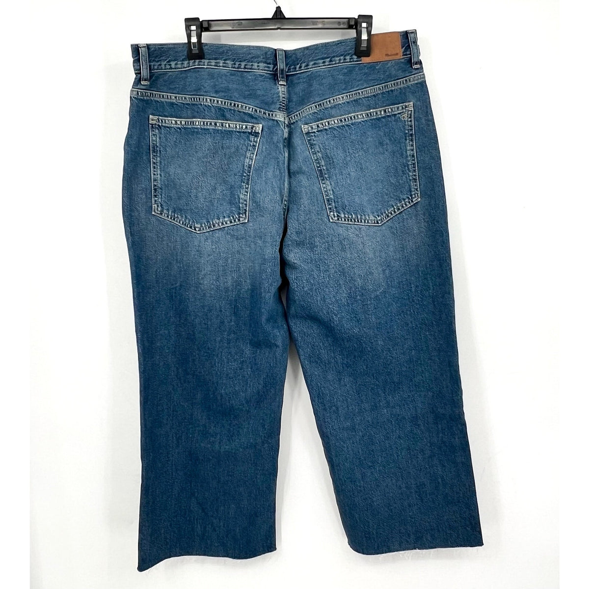 MADEWELL Women's Baggy Crop Jeans Size 32 US 14 Croswell Blue NU172 Denim NWT