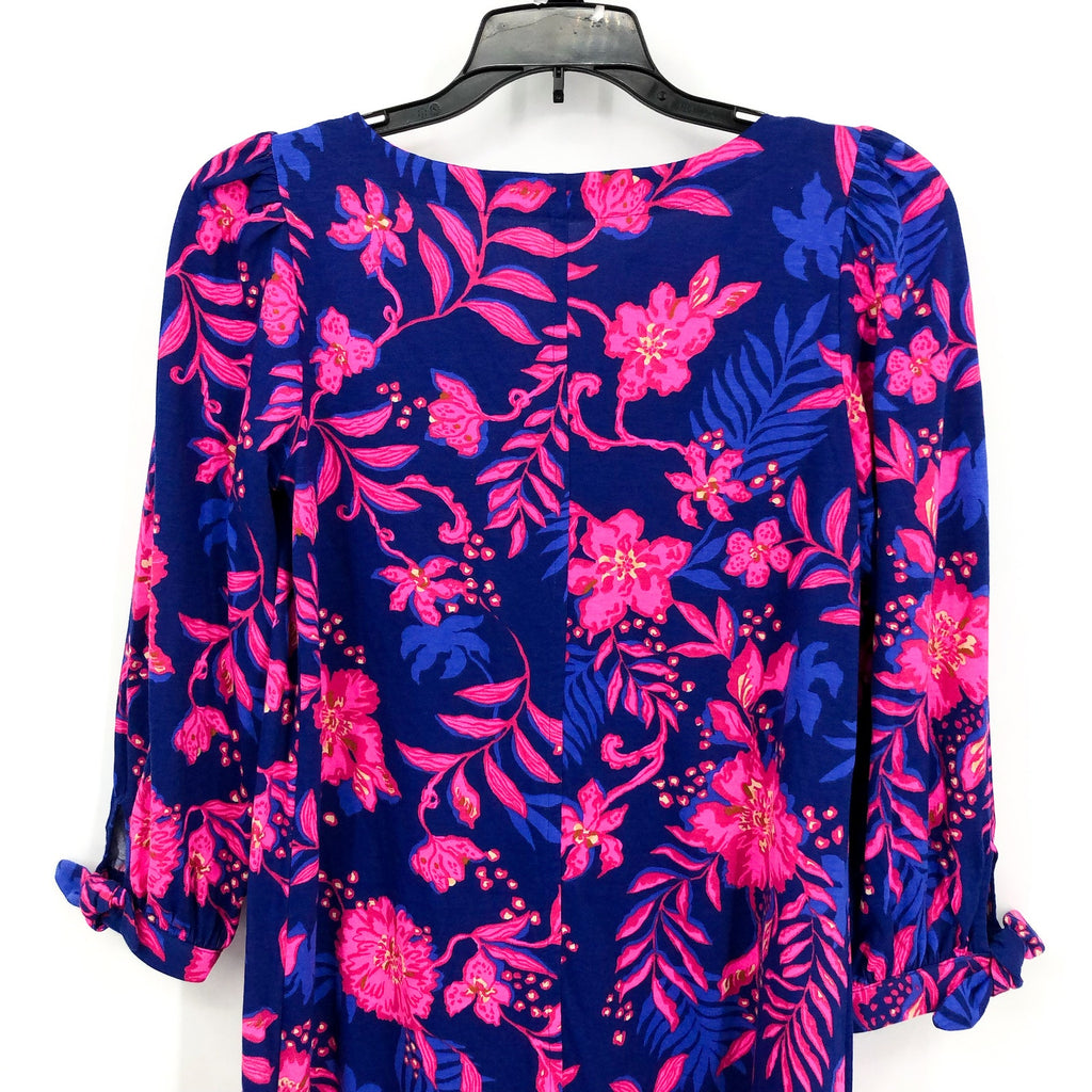 LILLY PULITZER Cathy Mini Dress XS Blue Pink Med Never Ending Summer NWOT