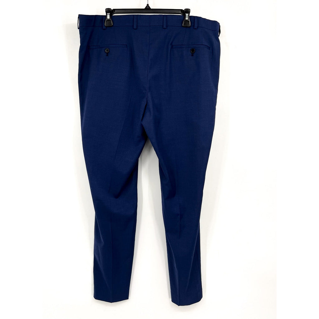 PENGUIN Men's Osman Dress Pants 40x32 Navy Blue Flat Front Wool Blend NWOT