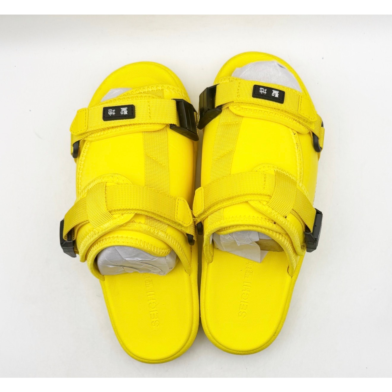 Seichi Mens Yoroi V2 Slide Sandals Size 8 EU 41 Luminate Yellow NIB
