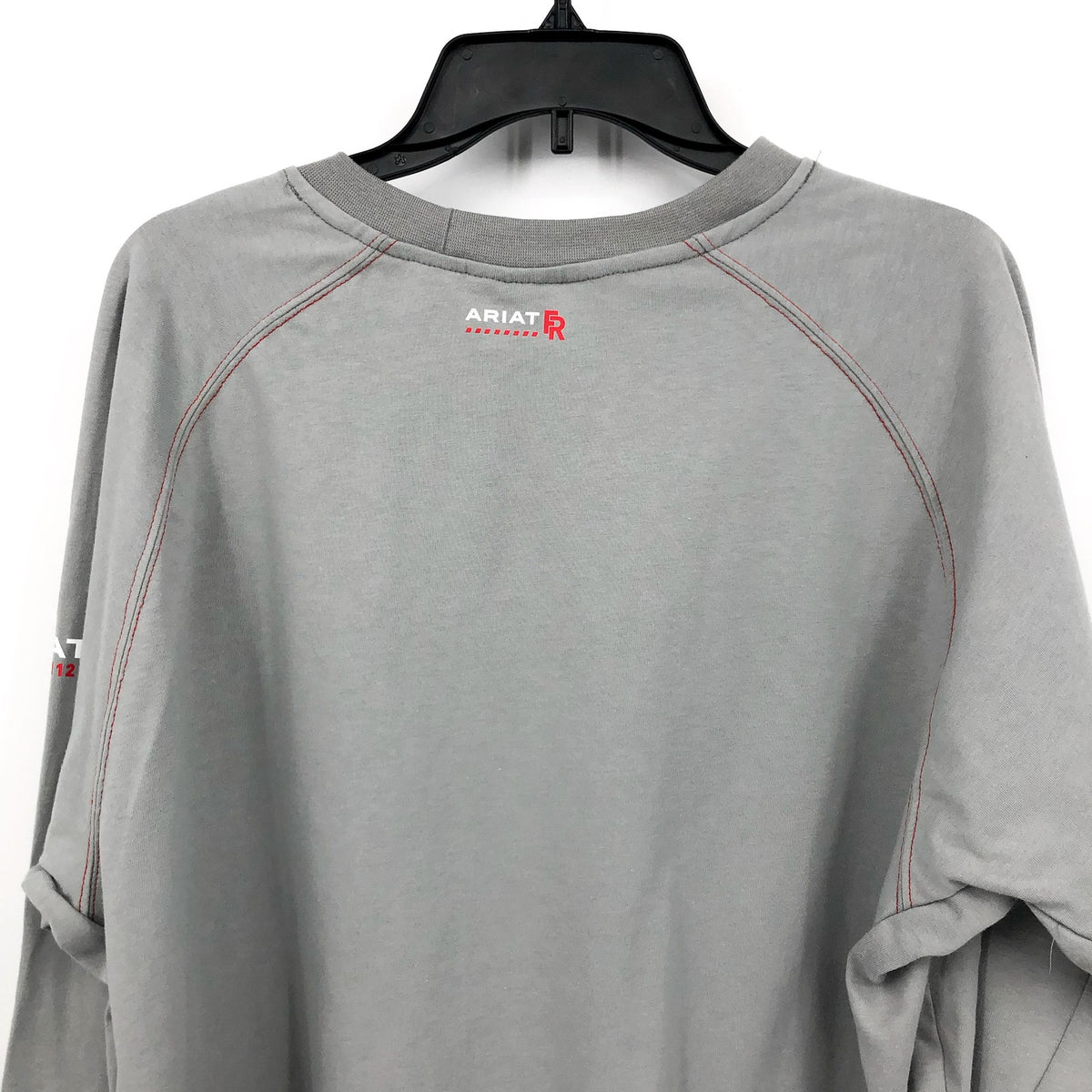 ARIAT Men's Flame Resistant Work Crew Shirt XL Grey Silver Fox Long Sleeve NWT