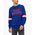 MLB Mens Texas Rangers Crewneck Sweater Large Dark Blue Red NWT