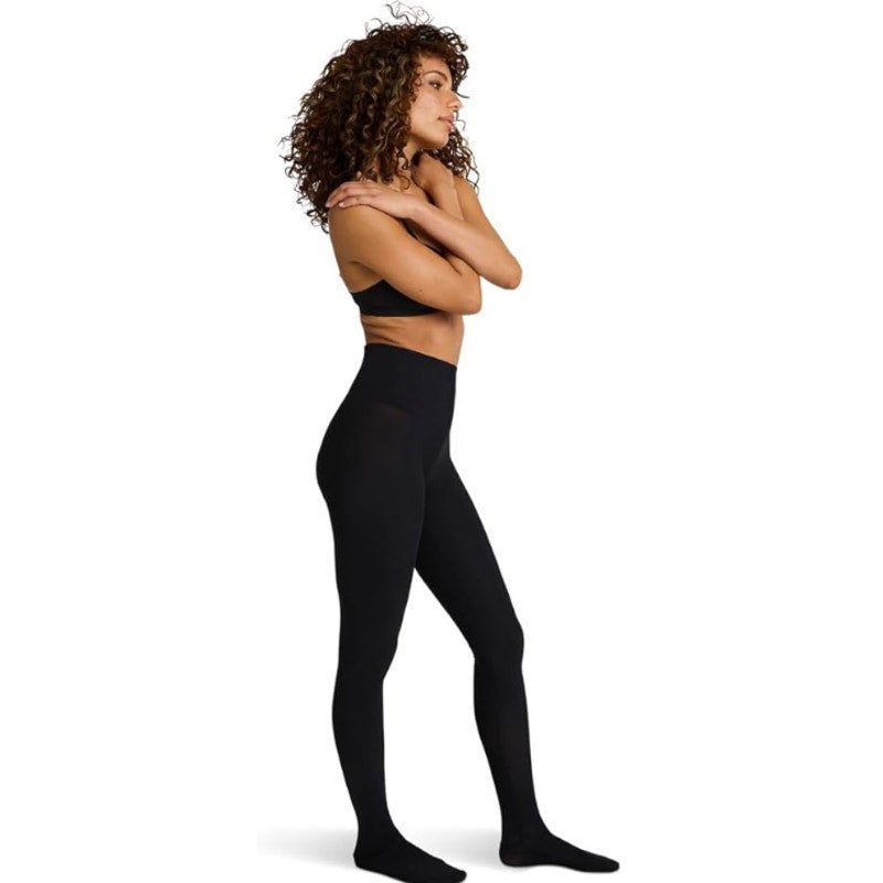 COMMANDO Women's Classic Microfiber Tights Small Black Stretch Opaque NWT