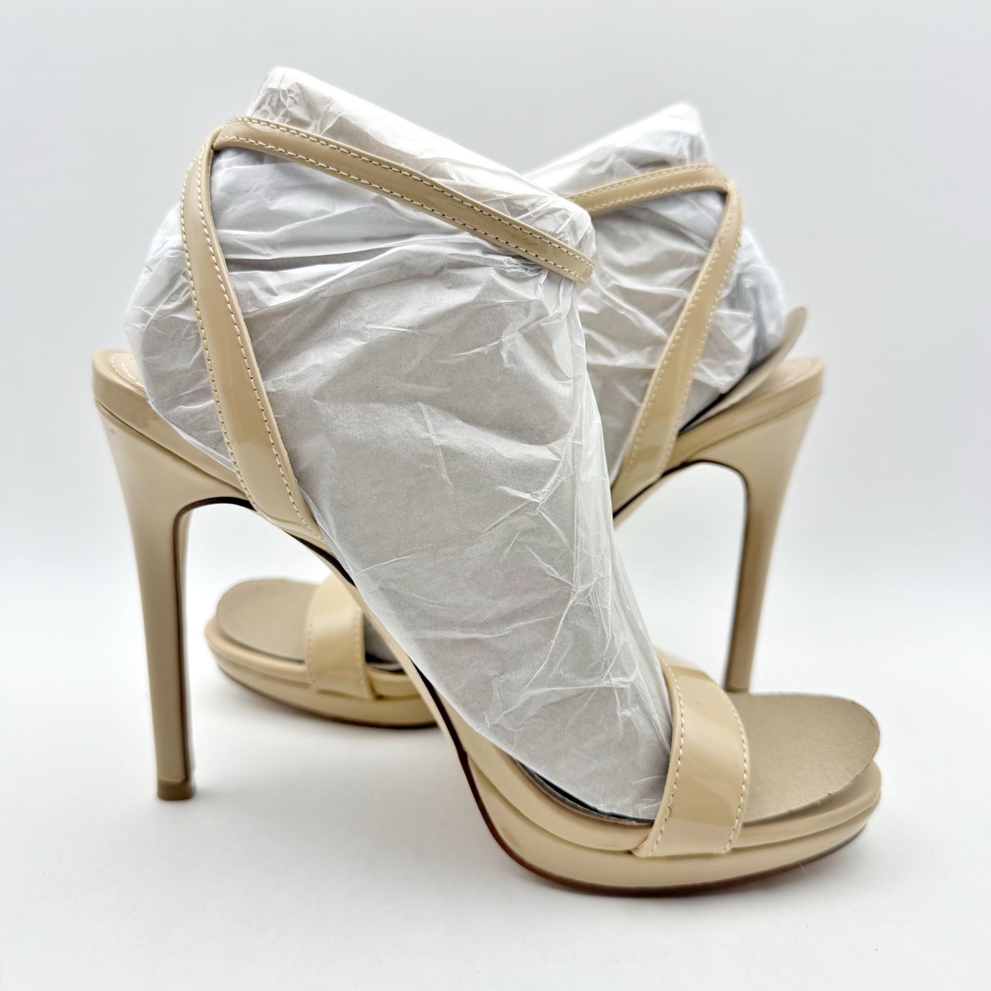 Nine West Womens Loola High Stiletto Heels US 6 M EU 36.5 Light Natural NIB