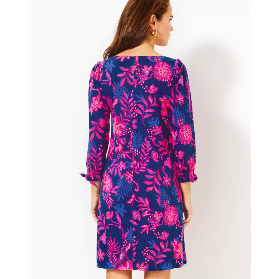 LILLY PULITZER Women's Cath Dress Small Blue Pink Never Ending Summer