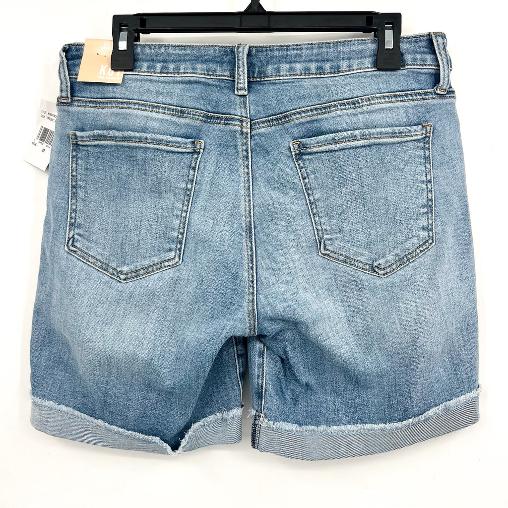 KUT FROM THE KLOTH Women's Catherine Boyfriend Denim Shorts Size 10 Blue NWT