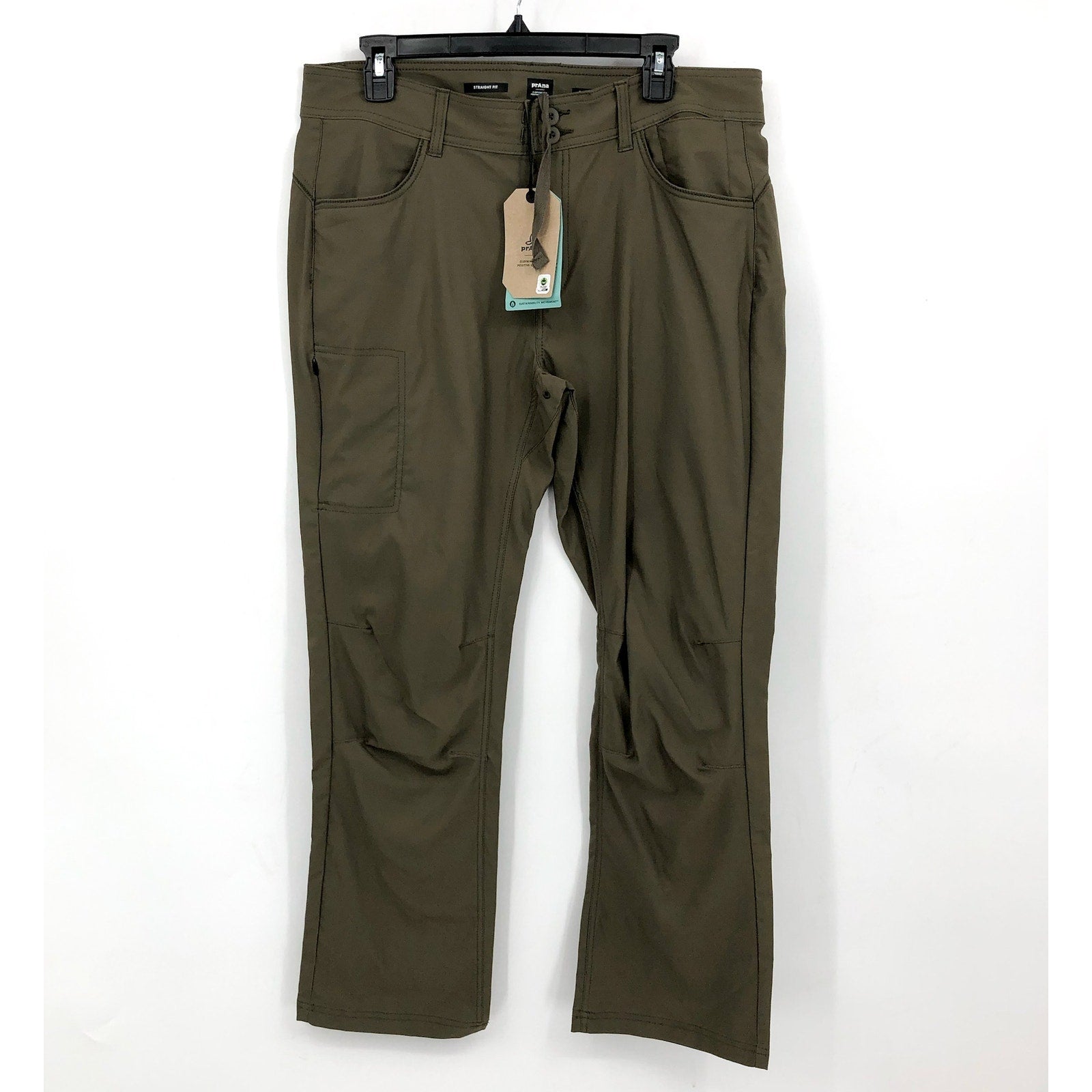 PRANA Women's Halle Straight Pants II Size 2 Reg Slate Green NWT