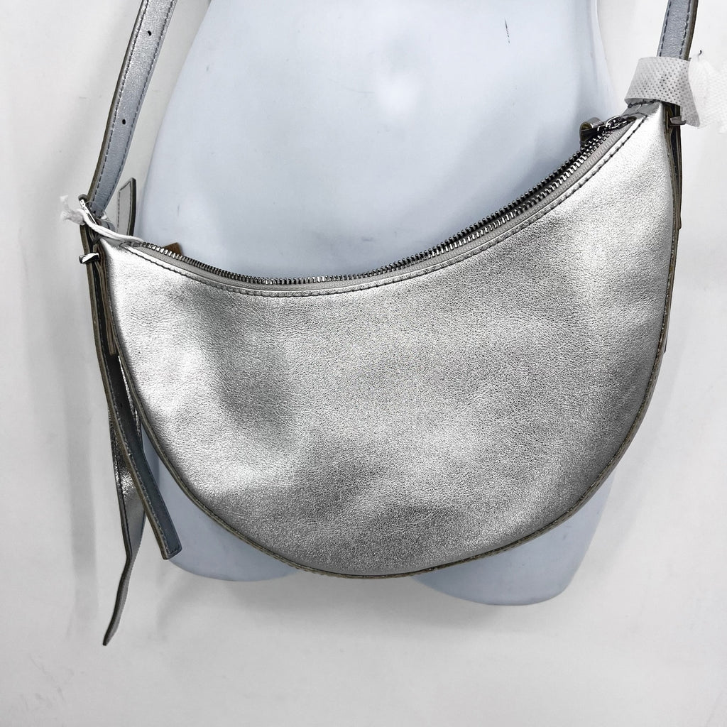 MADEWELL Essential Convertible Top Handle Crossbody Mini Bag Silver NP326 NWT