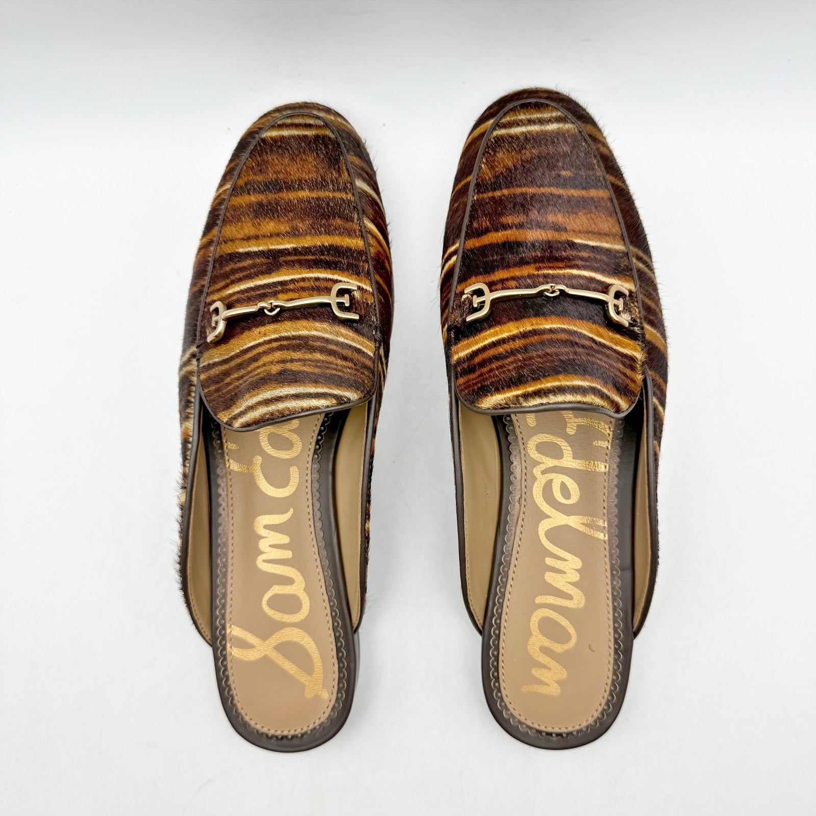 Sam Edelman Womens Linnie Bit Mule Size 7 M Brown Multcolor Calf Leather NIB