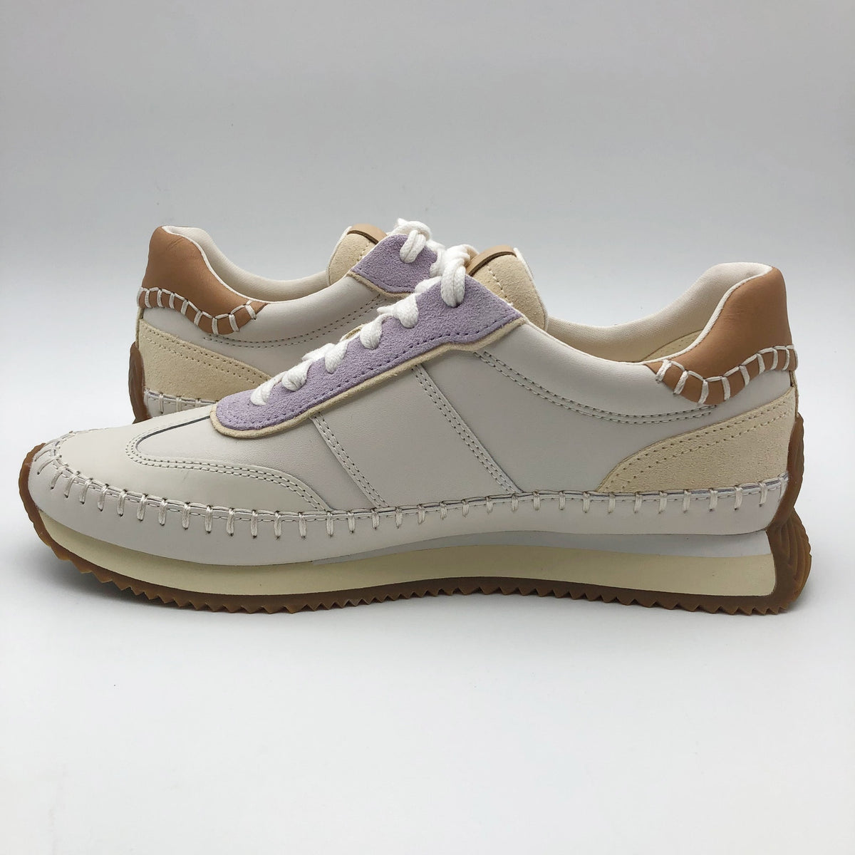 Cole Haan Womens Grandpro Premier Runners Sneakers 6 WIDE White Purple NIB
