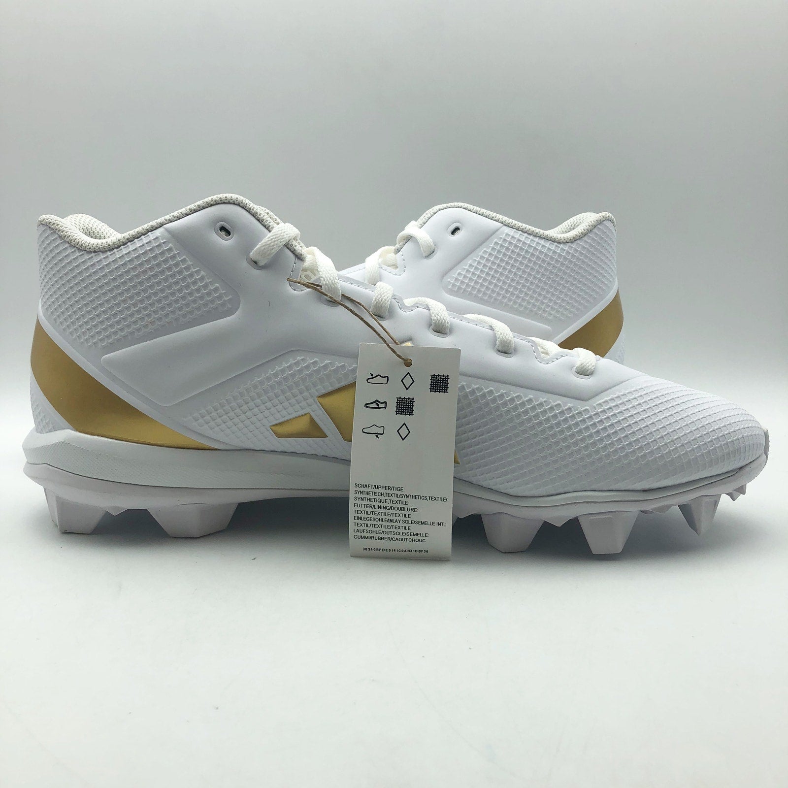 Adidas Mens Adizero Impact 2 Molded Football Cleats Size 12 Gold NWOB