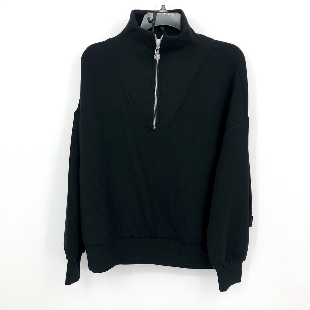 VARLEY Women's Hawley Half Zip Sweatshirt XXS Black Long Sleeve DoubleSoft NWT