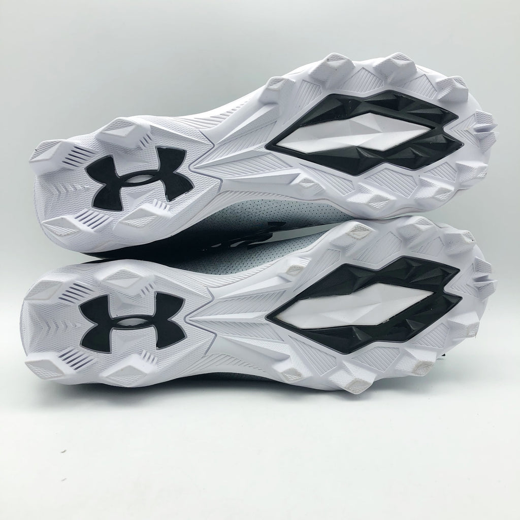 Under Armour Spotlight Franchise RM 4.0 Football Cleats Mens 9 Black White NWOB