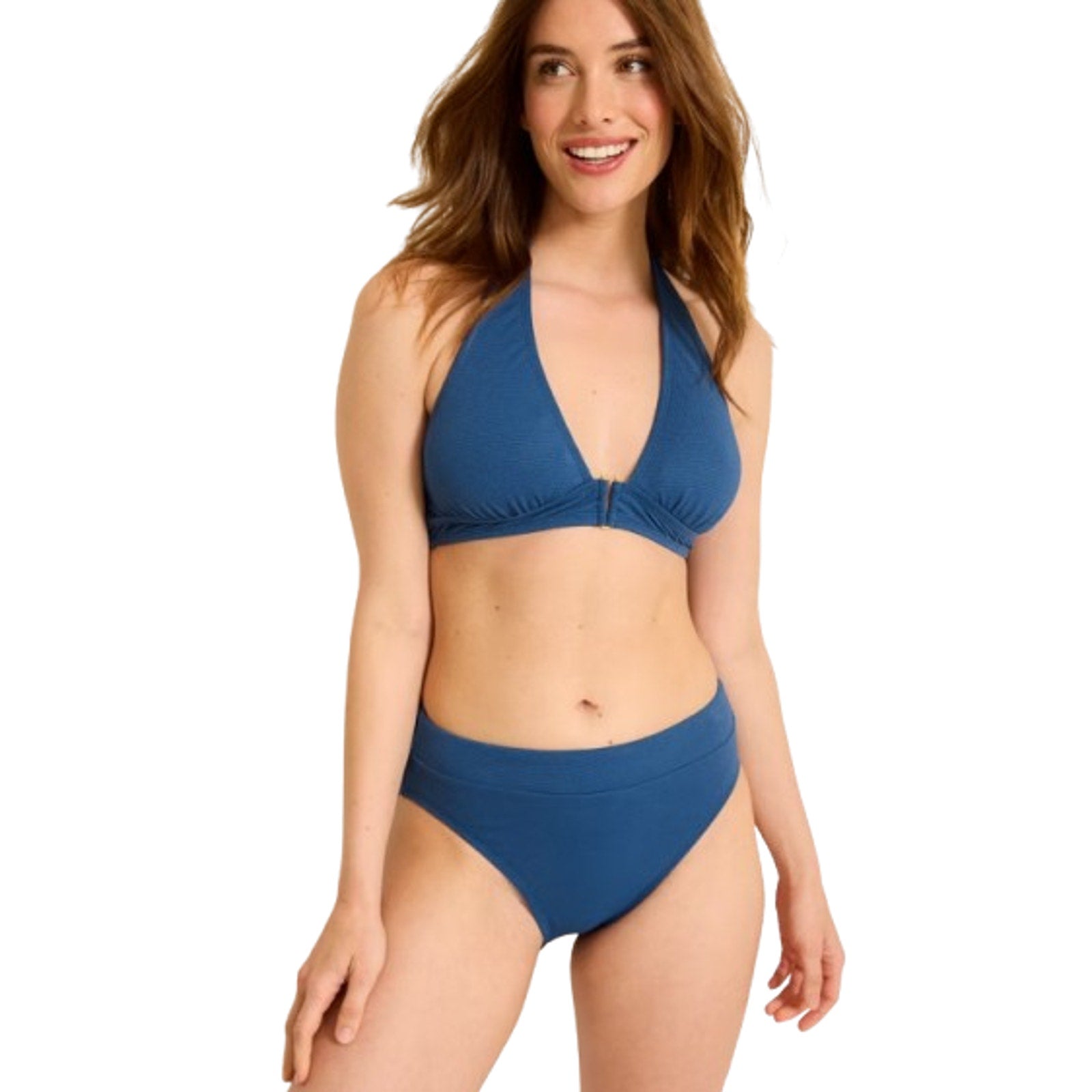 TOMMY BAHAMA Women's Island Cays Halter Bikini Top Medium Blue Indigo Tide NWT