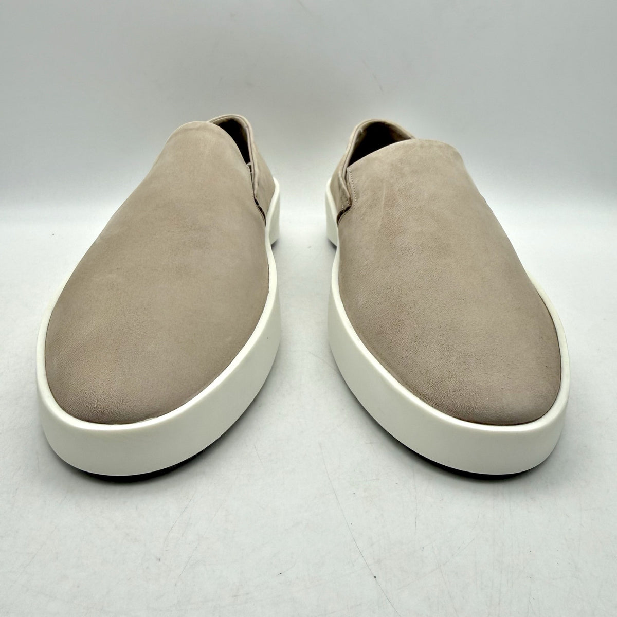 Wolf & Shepherd Cruise Slip On Shoes Mens 7.5 Womens 9 Gray White NIB