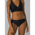 PRANA Women's Marta Bikini Bottoms XS Black Hipster UPF 50+ NWT