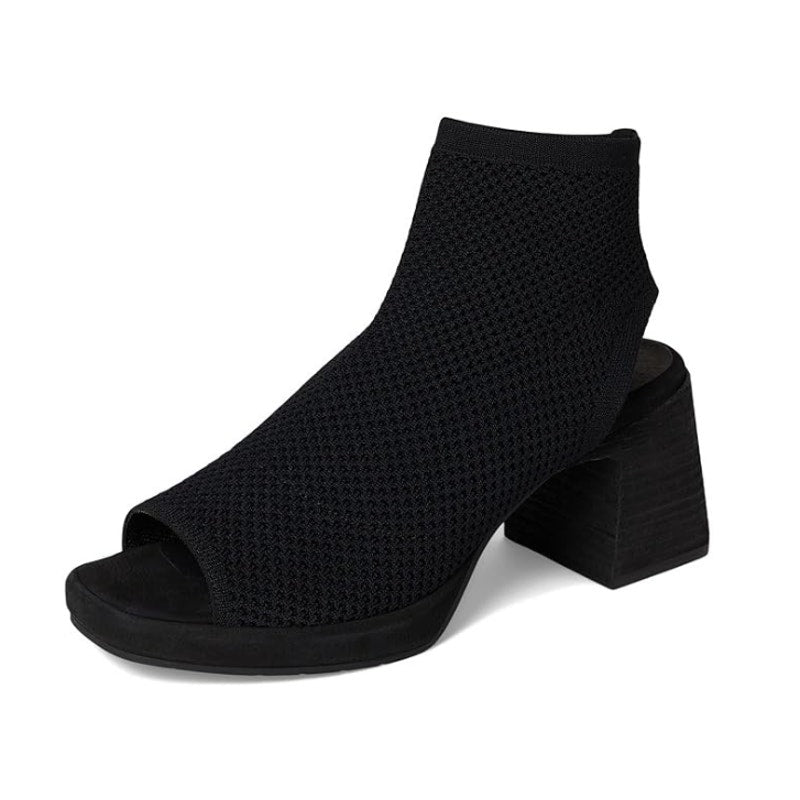 Eileen Fisher Womens Gavis Platform Sandals Size 9.5 M Black Knit NIB