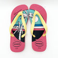 Havaianas Womens Top Vibes Flip Flops US 9-10 EU 39-40 Pink Tropical NWOB