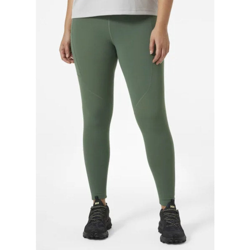HELLY HANSEN Women's Rapide Trail Leggings XL Spruce Green Athletic Pocket NWT