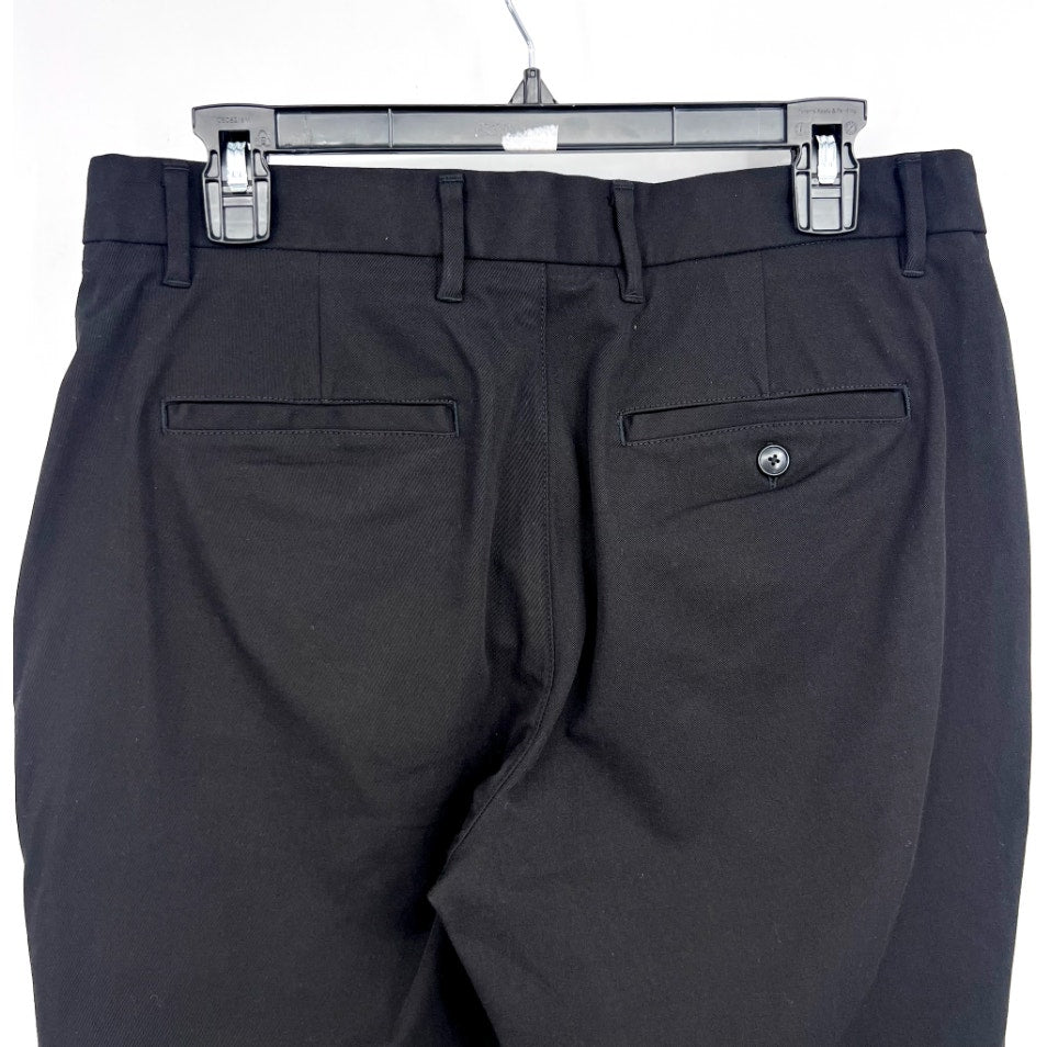 EVERLANE Uniform Mens Performance Chino Pants 29x28 Black Athletic Fit NWT