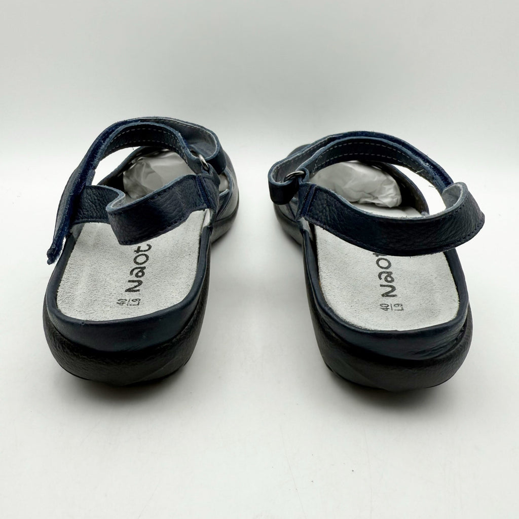 Naot Womens Arataki Flat Sandals EU 40 US 9 Blue Ink Leather NIB