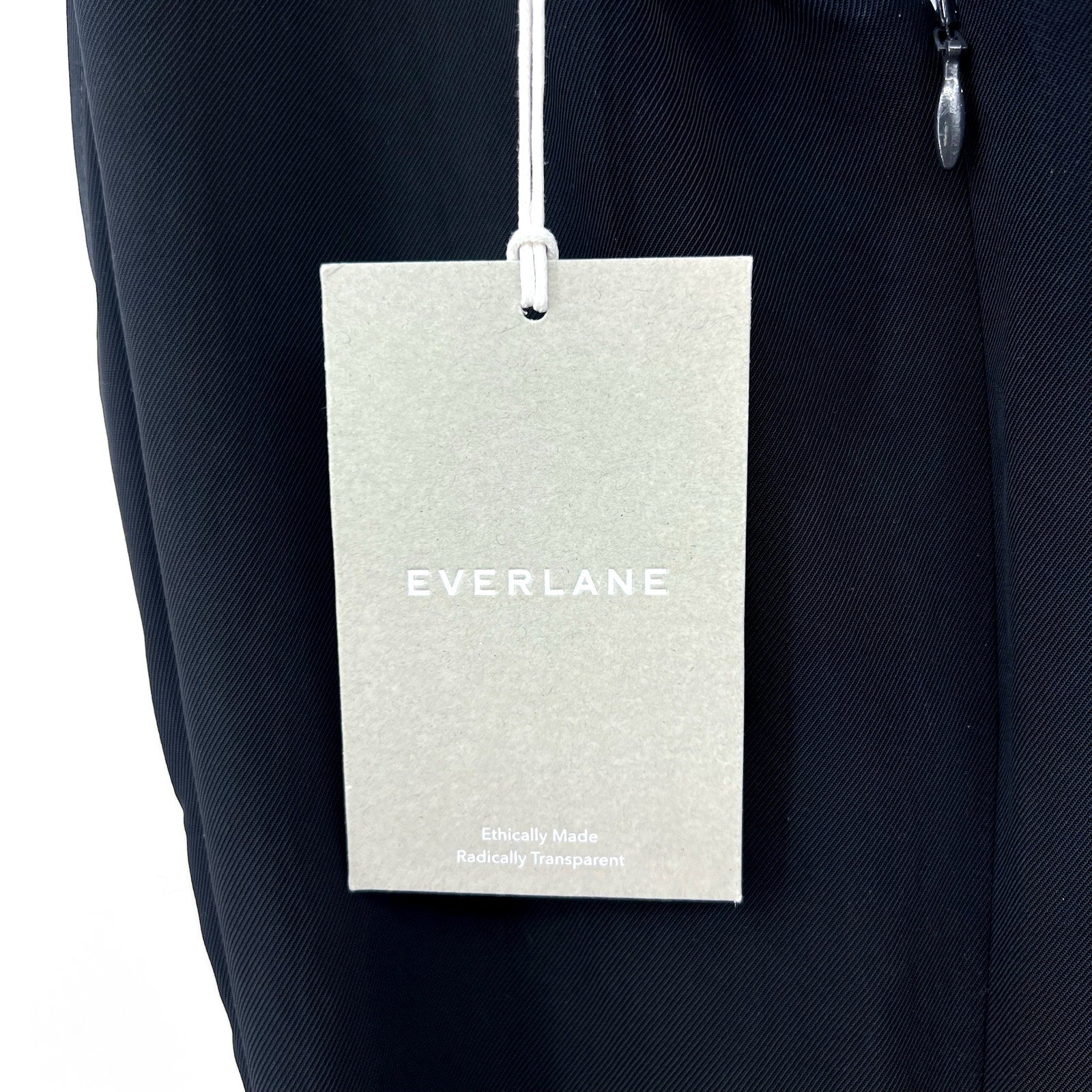EVERLANE Women's The Ultimate Jumpsuit Size 6 Black Belted Wide Leg NWT