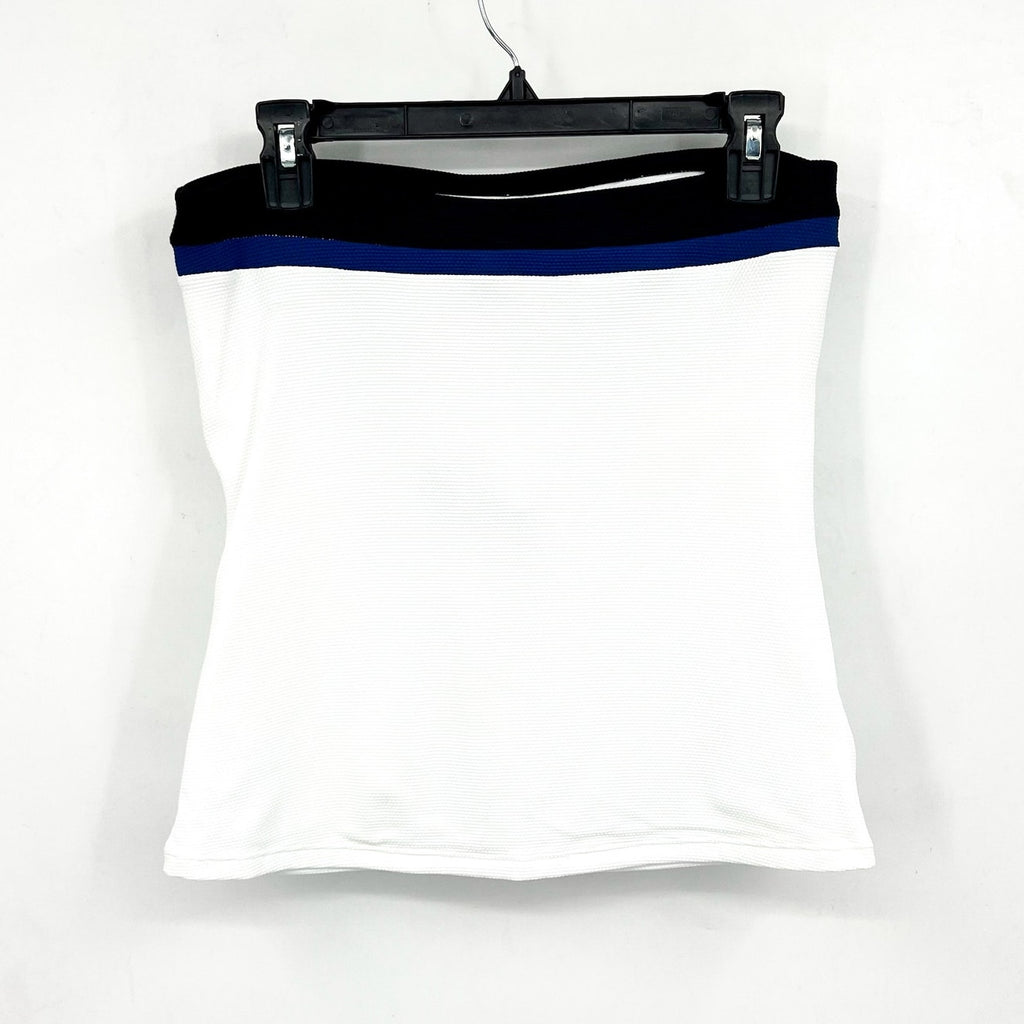 TOMMY BAHAMA Island Cays Colorblock Bandini Swim Top Medium White Blue NWT