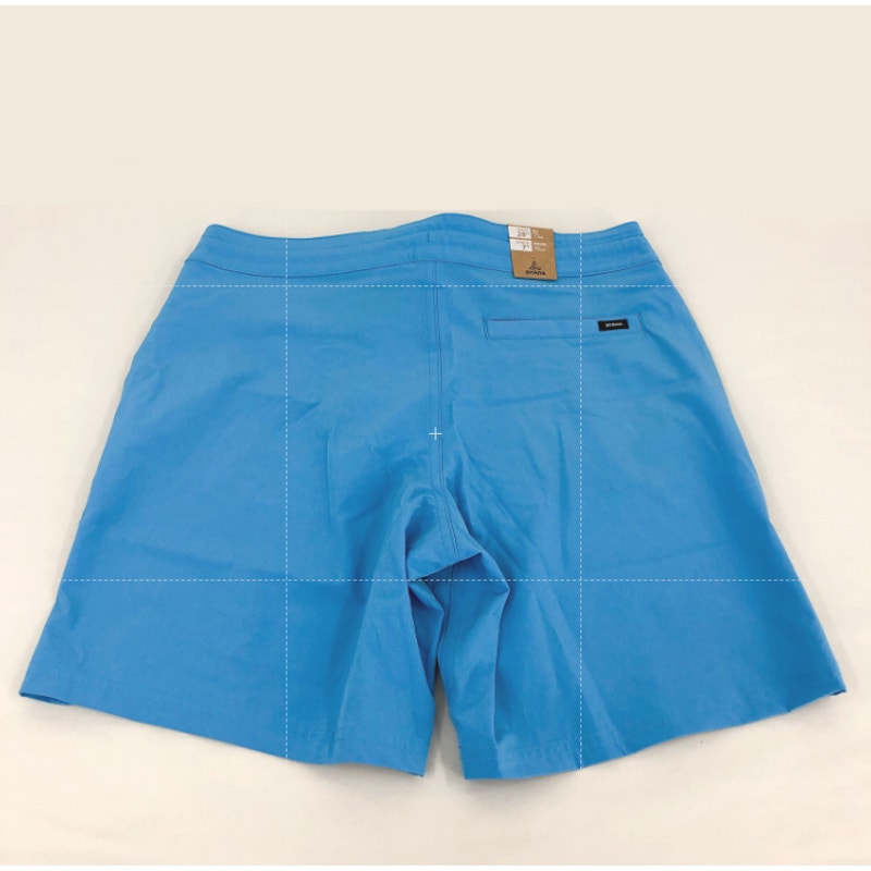 Prana Mens Riveter Board Shorts XS Size 28 Blue Clear Sky 7'' Inseam NWT
