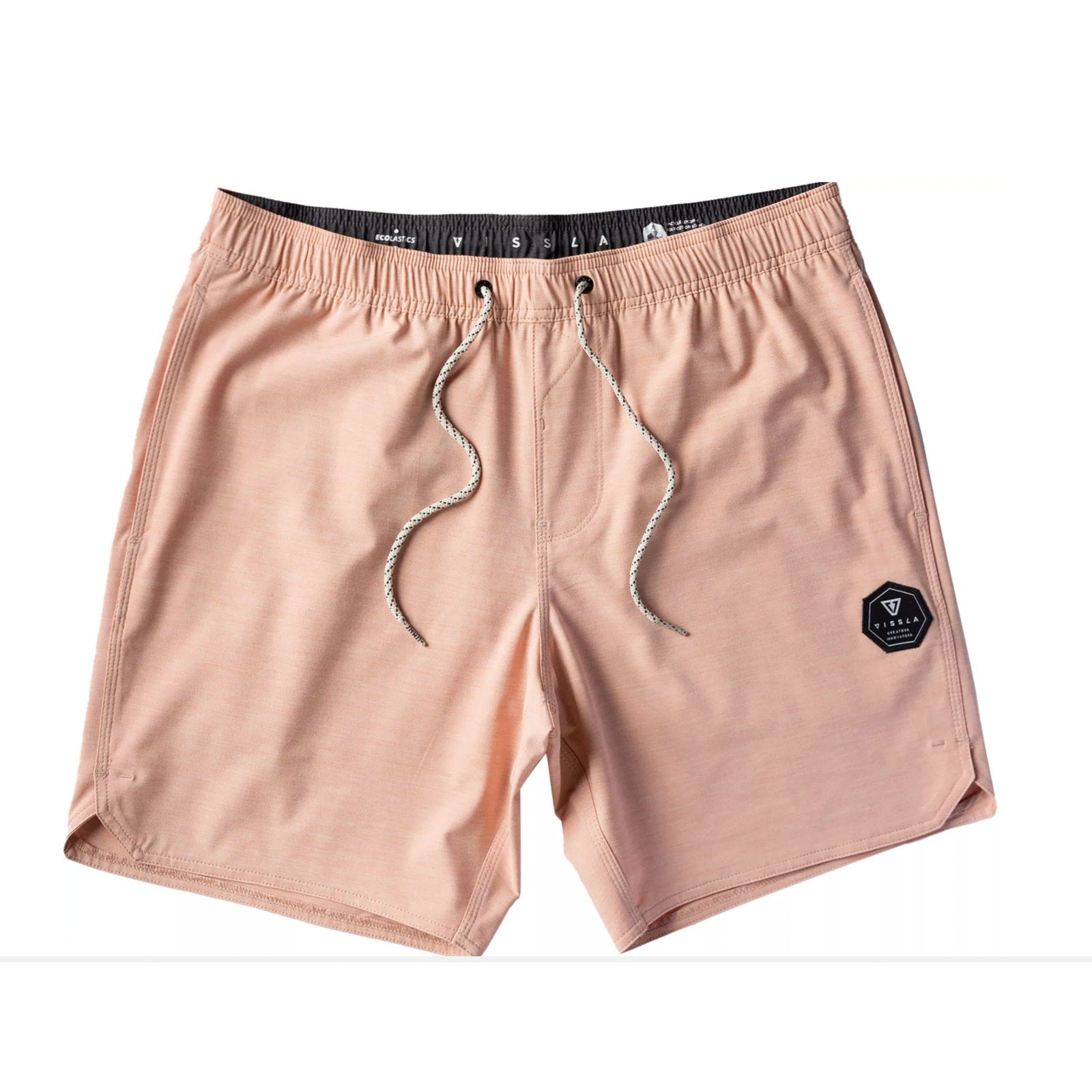 VISSLA Men's Breakers Ecolastic 16.5" Swim Trunks XL Orange Oxide Linerless NWT