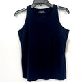 EILEEN FISHER Womens Organic Cotton Stretch Jersey Tank Small Dark Navy Blue NWT