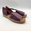 Coldwater Creek Womens Walk With Me Valencia Sandals US 8.5 Purple Leather NIB
