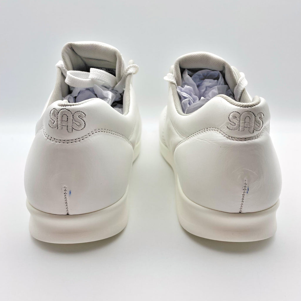 SAS Womens Free Time Comfort Walking Sneakers US 10.5 Wide White Leather NIB