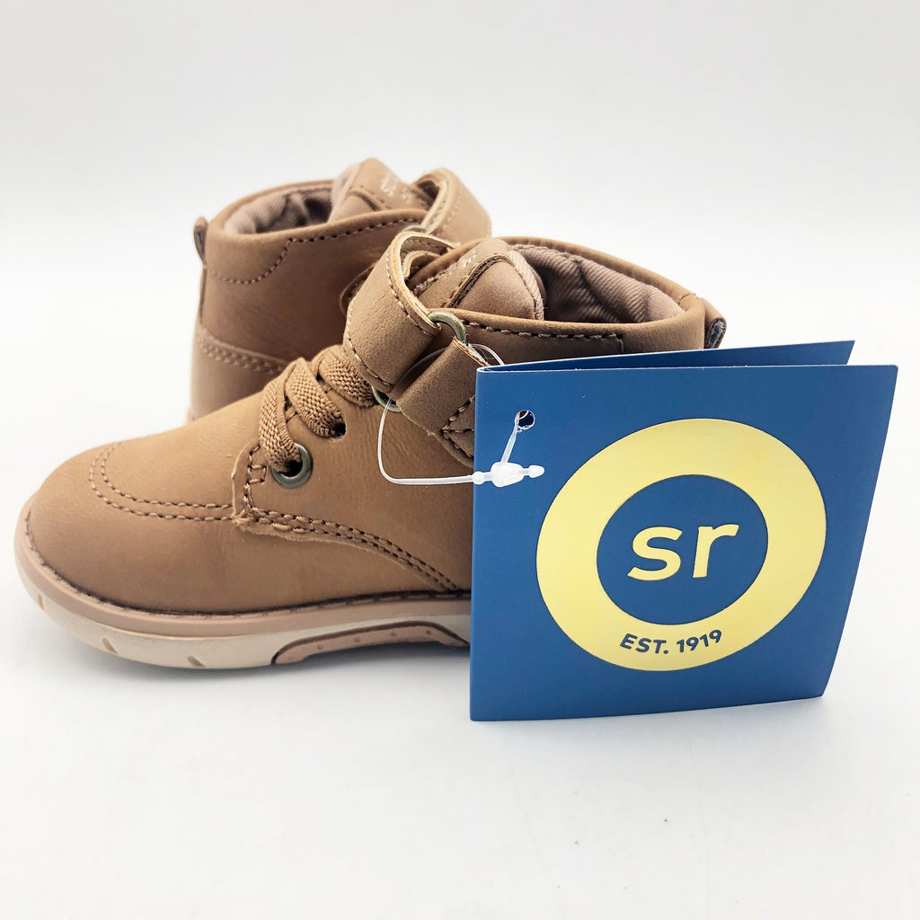 Stride Rite SRT Quinn Hazel Boy Boots Size 5 Brown Kids Shoes NIB