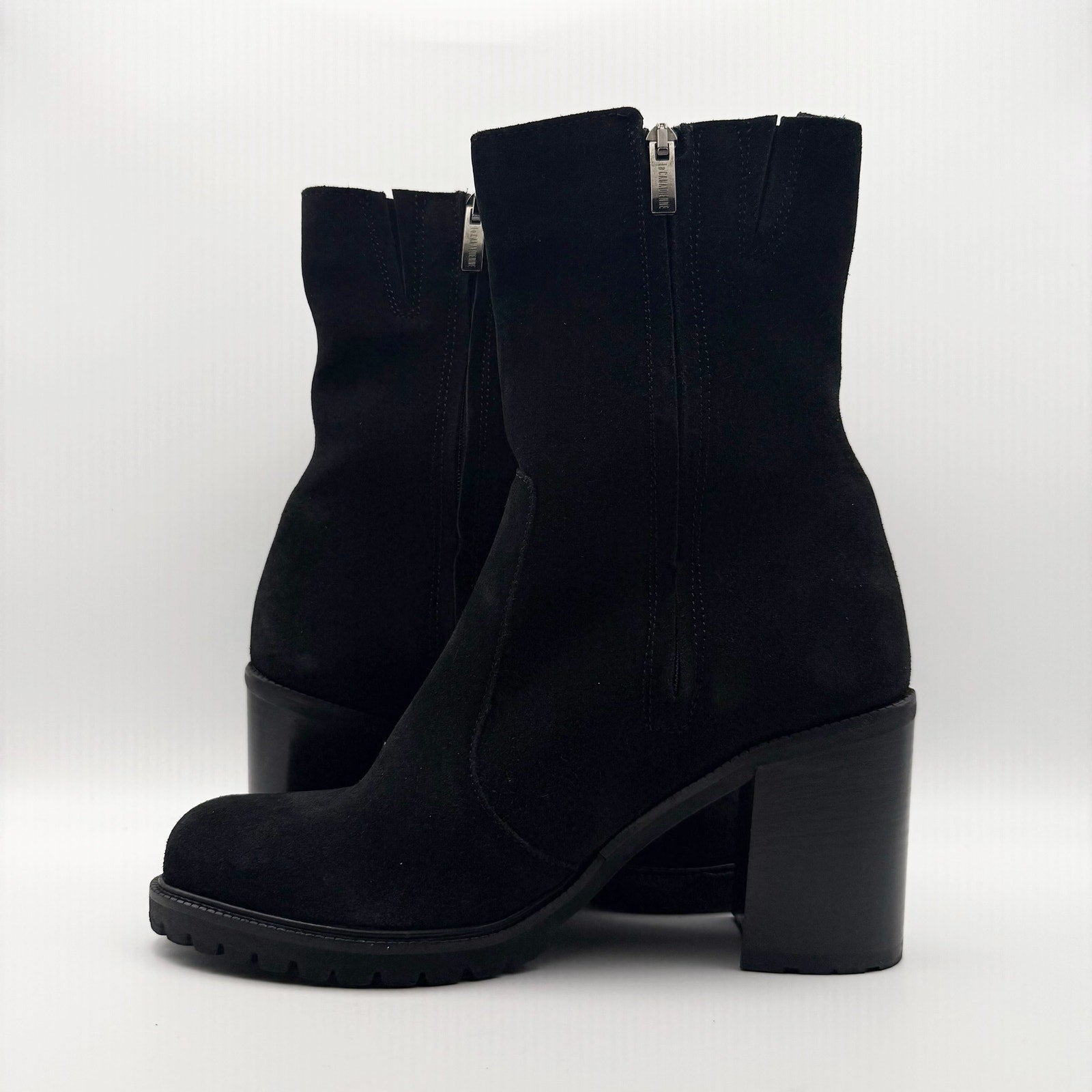 La Canadienne Womens Peppa Ankle Boots US 8 Black Suede NWOB